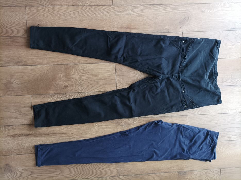 Spodnie ciążowe hm mama 40 L +legginsy esmara 36/38  S