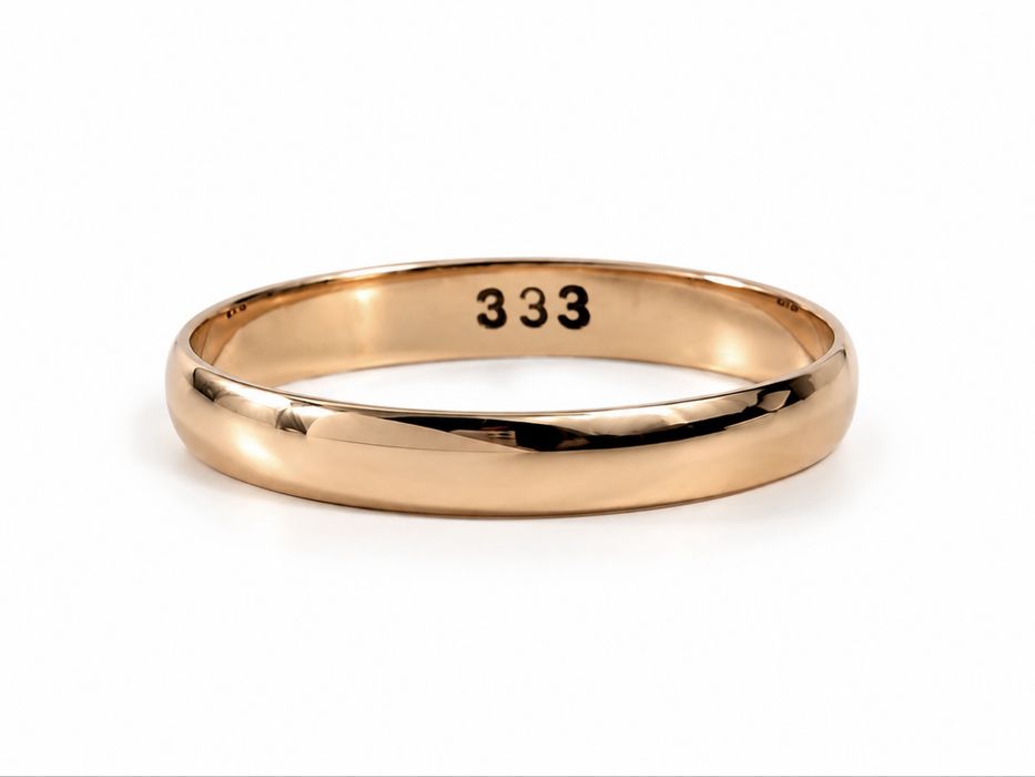 Złota obrączka 333 rozmiar 16 waga 1,43 g