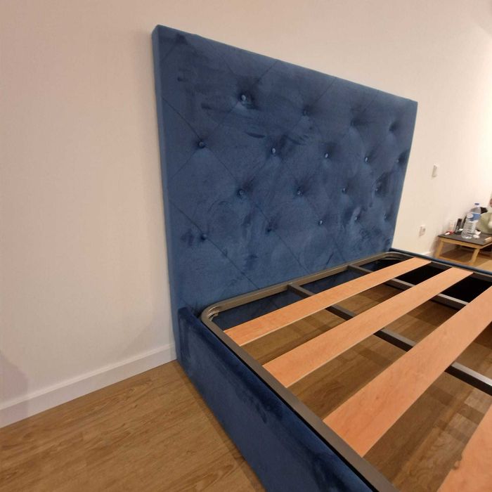 Premium Upholstered Double Beds, 190x140 cm, Including Slatted Base – €199!!64564415138946124