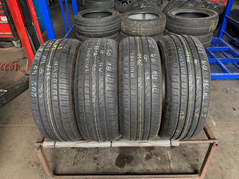 4 szt. opony używane letnie 205/40r18 XL Pirelli Cinturato P7 Warszawa