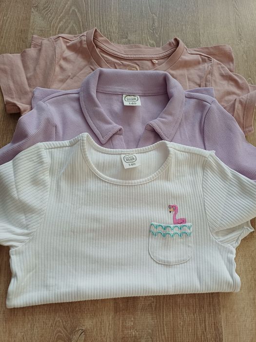 Bluzka bluzeczka koszulka t-shirt Cool Club Smyk 140, 3 szt.