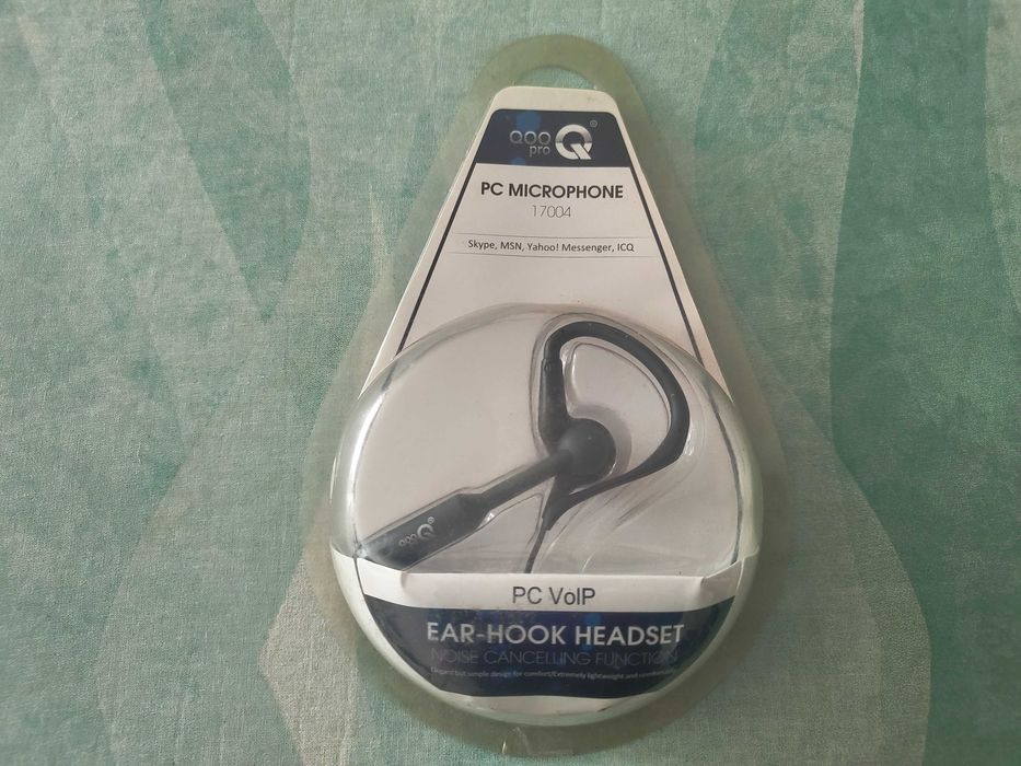 Fone de Ouvido Com Gancho Para PC Com Cancelamento de Ruido