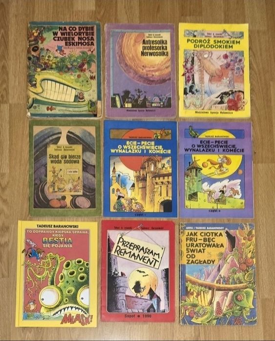 9 x BARANOWSKI. Komiksy. Unikaty. Bdb