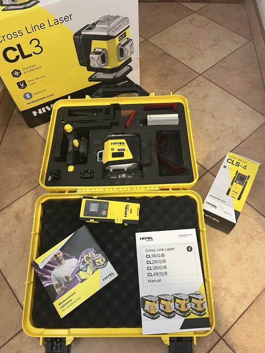 NIVEL CL3R Laser krzyżowy, sensor CLS-4