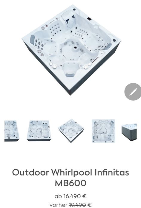 Jacuzzi ogrodowe Made in Germany Infinitas MB 600 normalna cena 82000