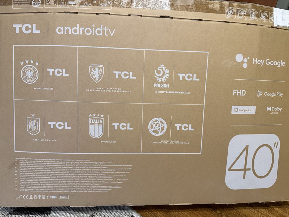 Телевізор TCL S5400A 40” LED FHD (Android TV)