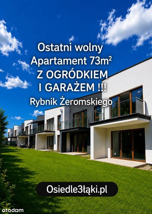 Nowy przestronny Apartament 4 pokoje, GARAŻ,PARKING, OGRÓDEK