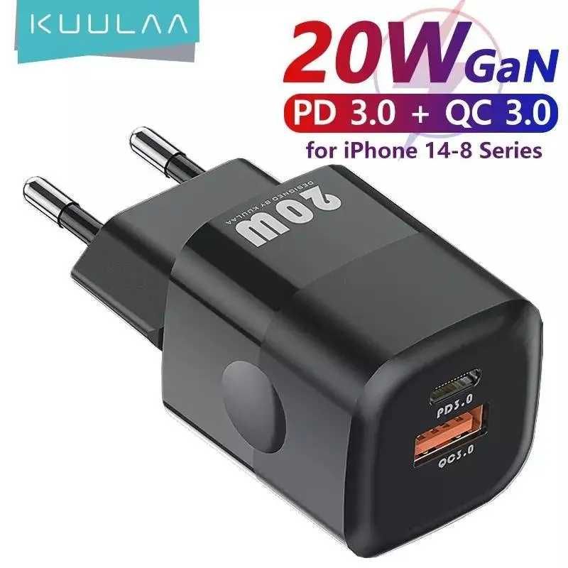 Зарядное устройство KUULAA 20W USB Type-C быстрая зарядка 3.0 QC PD ...