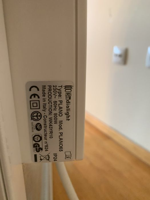 Radiador/aquecedor Radialight Plano 65