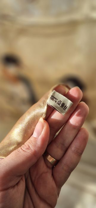 Jedwabny angielski szal z muzeum brytyjskiego 100% jedwab chiński wzór