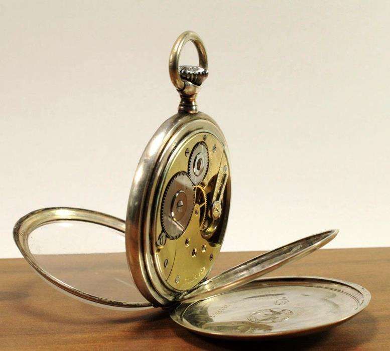 Relogio de bolso Longines em Prata 1903 Grand Prix