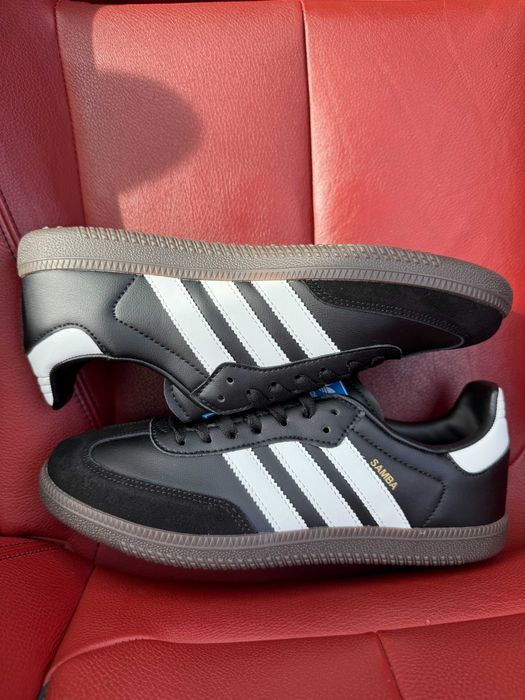 (БЕЗ ПЕРЕДОПЛАТИ) Adidas Samba OG Black White адідас самба чорні з білим