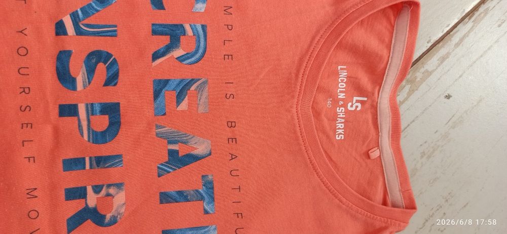 T-shirt dla dziewczynki z 5 10 15 bdb 140