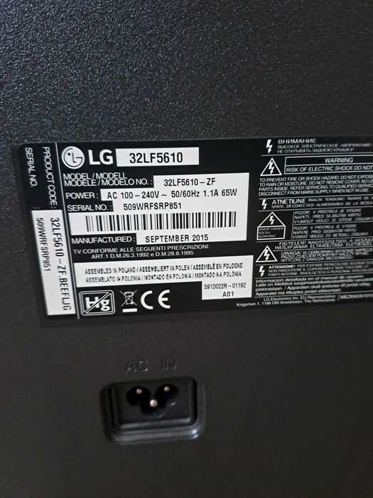 Telewizor 32 cale LG 32LF5610
