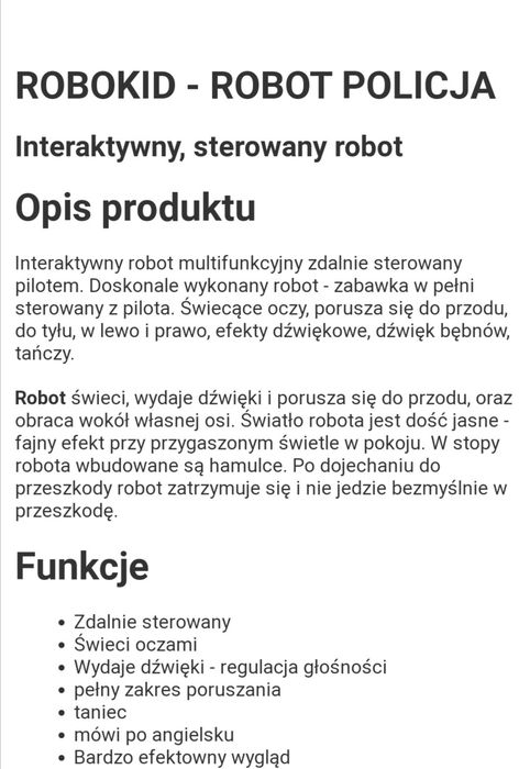 Robot interaktywny