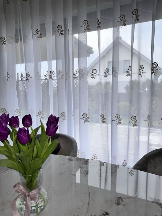 Firana biala na woalu 7,5mb/290