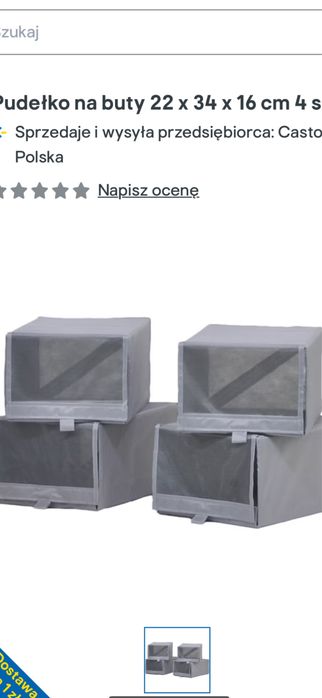Pudełko na buty materiałowe solidne
