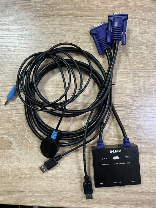 Dlink kvm-221 2 port usb kvm switch vga