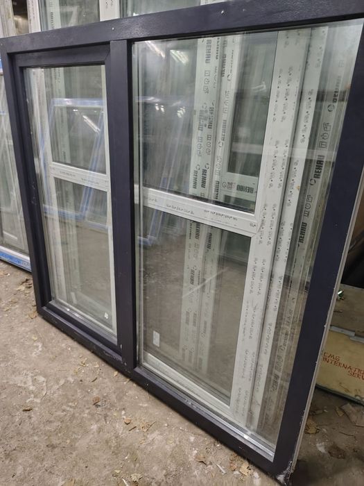 Окна , двери металопластиковые в цвете антрацит