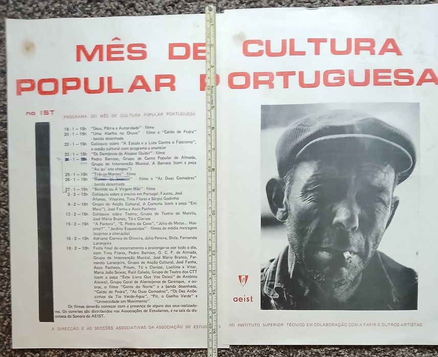 cartazes culturais Portugal anos 1970'/80's