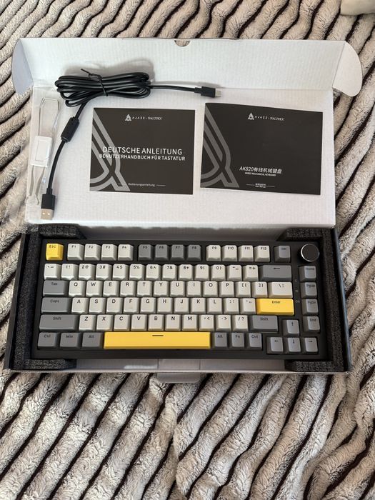‼️ОРИГІНАЛ‼️ Ajazz AK 820 USB Black/Yellow