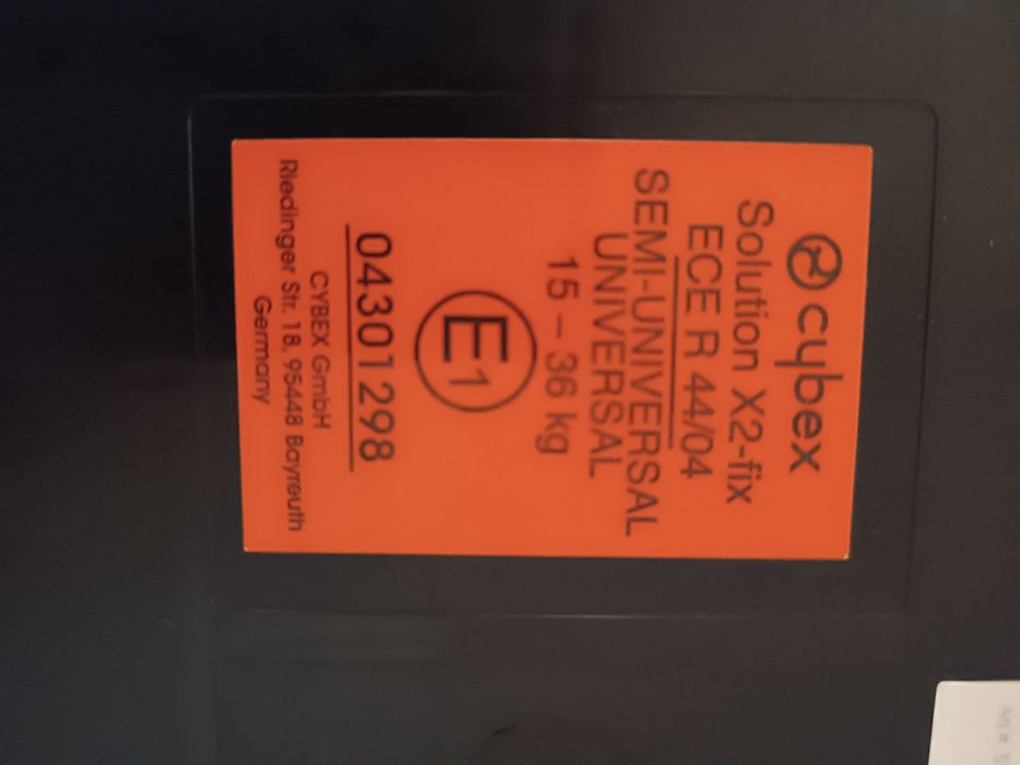 Cadeira auto Cybex Solution X2-Fix