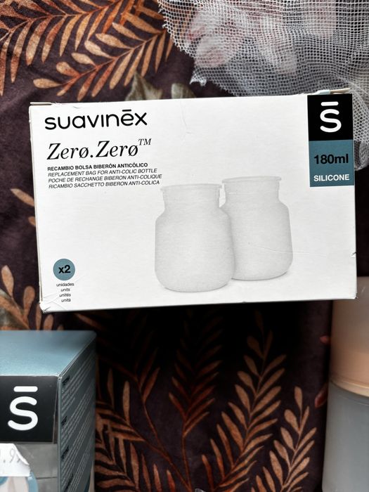 Suavinex Zero Zero – zestaw antykolkowy 180 ml dla noworodka