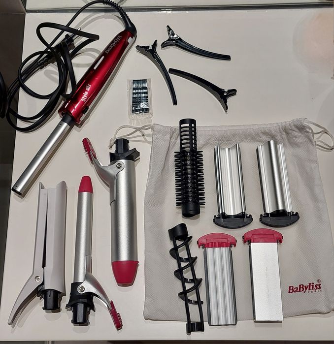 Modelador cabelo Babyliss novo - com 7 modeladores
