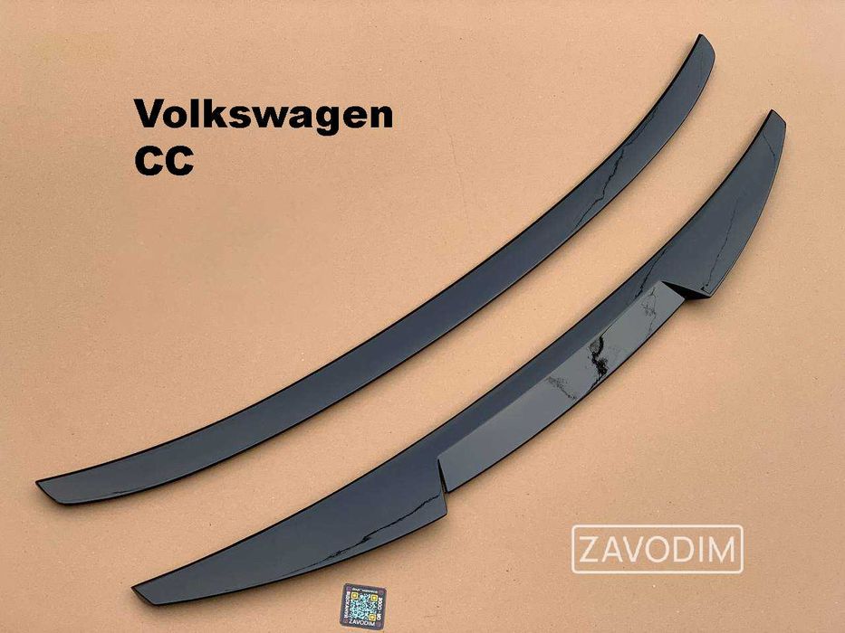Спойлер Volkswagen Passat CC 2008-2016 М4 R Line M4 стиль чорний глянець vw пасат сс
