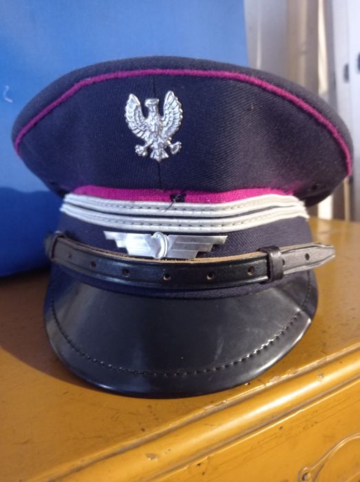 Czapka kolejarza PKP PRL