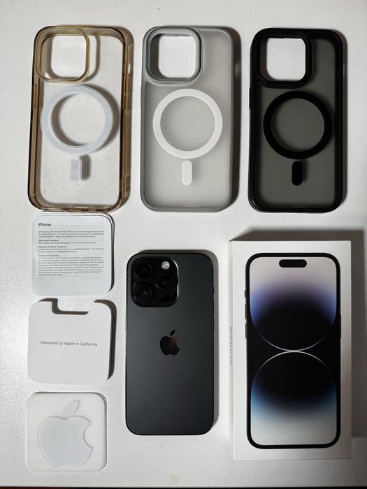 Iphone 14 Pro 128GB Gwiezdna Czerń + dodatki