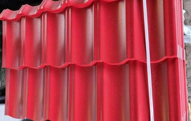 PANELOWA blachodachowka  - od REKI grafit-brąz-wisnia