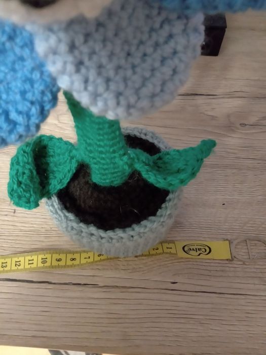 Kwiatek na szydełku