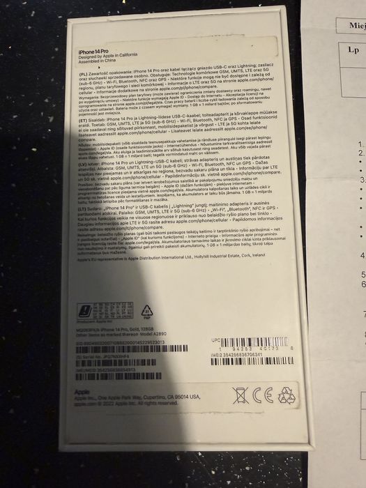 iPhone 14 Pro 128 gb Gold 100% sprawny