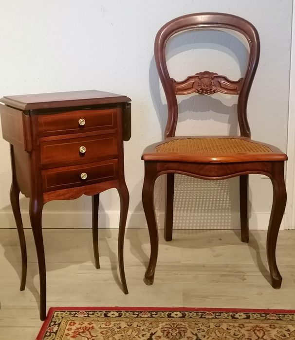 Flip-top table (side table, bedside table) "sofa wine table", English style64552482582403121