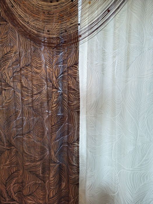 Штори для зали з декором (без тюлі)