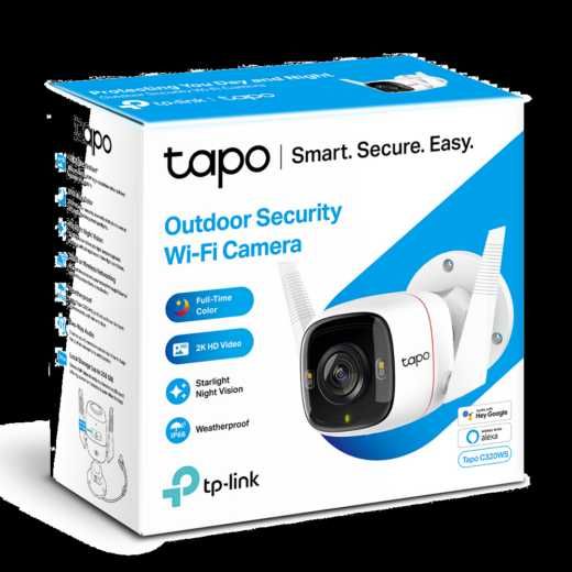 Câmara de Videovigilância TP-Link Tapo C320WS 2K Wi-Fi Exterior IP66 -  Nova com garantia