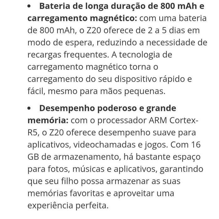 Smartwatch para criança com localizador