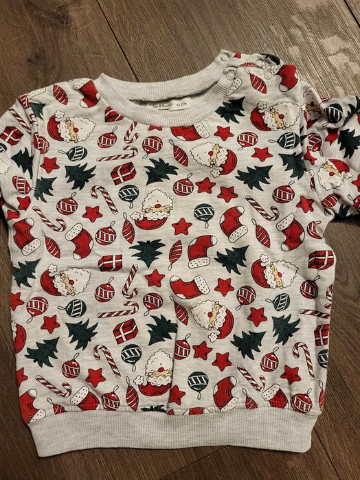 Paka chłopca r. 92 bluza świąteczna sweter spodnie wyjściowe chłopięce