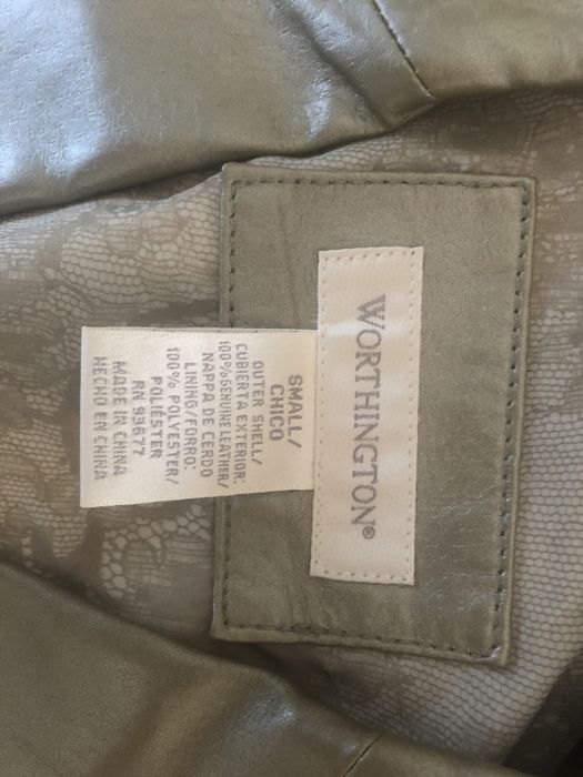 Кожаный пиджак, размер S