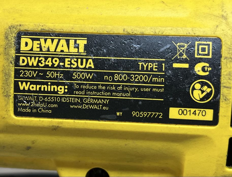 DeWALT DW349 Електролобзик 500Вт