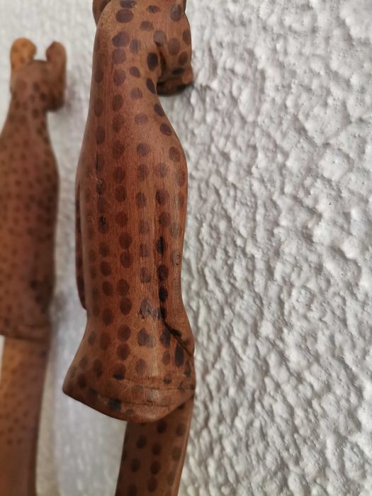 Talher saladeira madeira africano leopardo