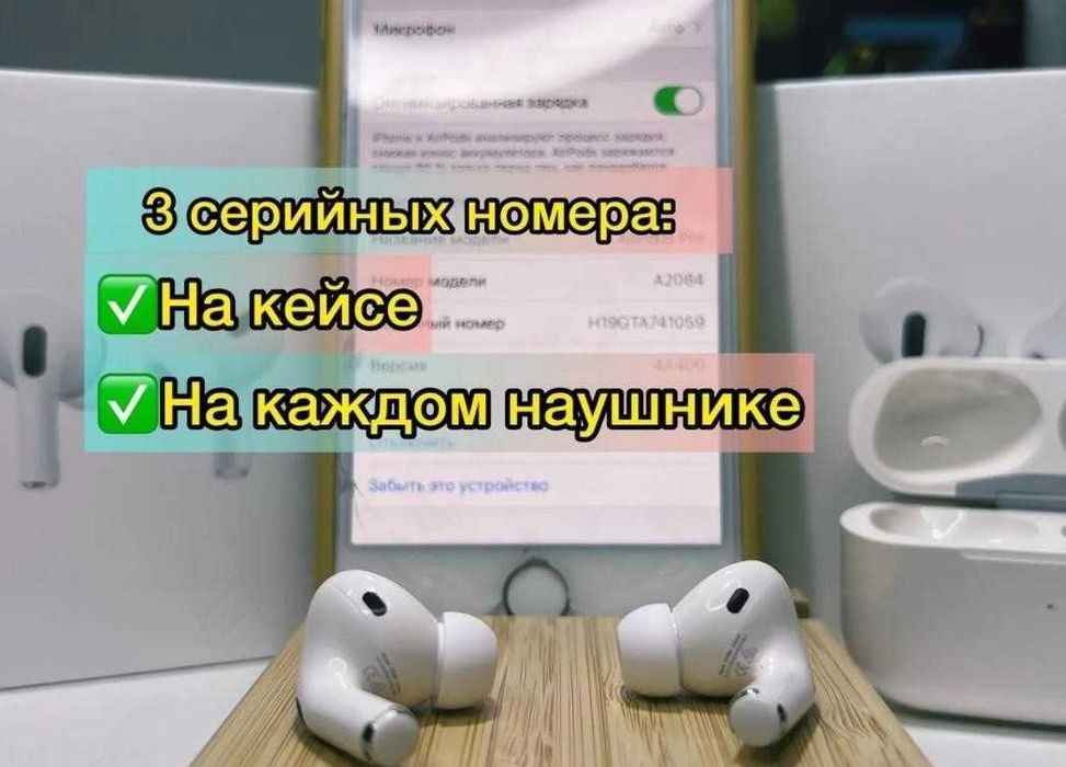 АірПодс Pro Бездротові навушники 1в1 Від прямих постачальників