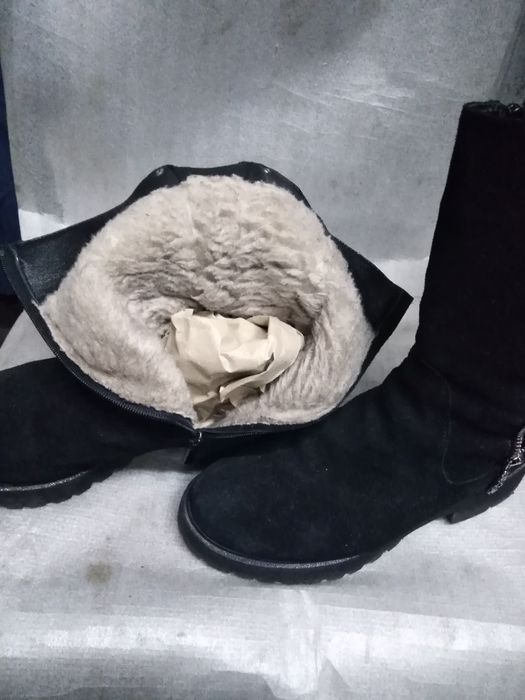 Сапожки замш, зима 39