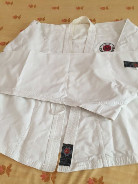 Fato completo Karaté Shotokan criança 10/12 anos Ótimo estado-Algodão