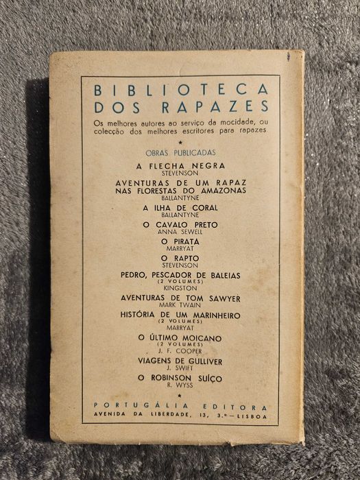 O Robinson suíço, João Rodolfo Wyss, livro antigo
