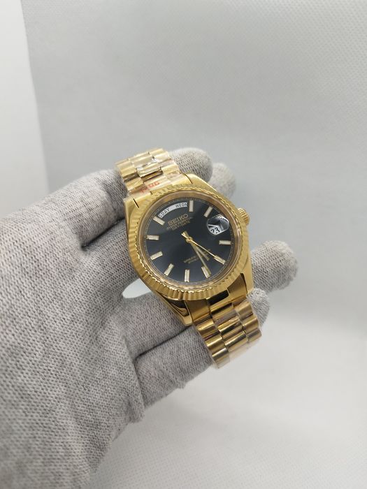 Seiko MOD Daydate Dark Gold