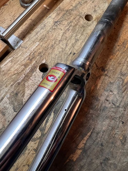 Forqueta / garfo de bicicleta Columbos Foderi Laminati.
