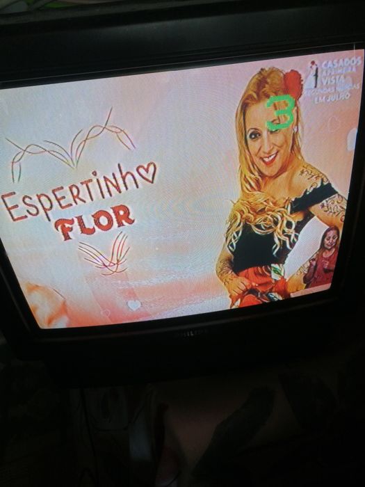 TV Philips 14 polegadas a  cores sem comando