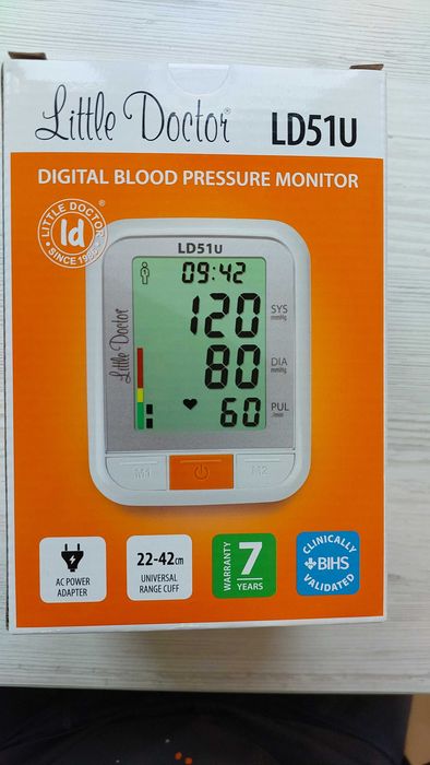 Тонометр автоматичний з адптером, для роботи від розетки